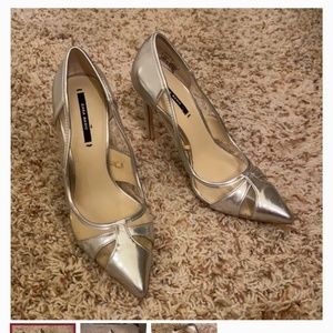 Zara vinyl heels